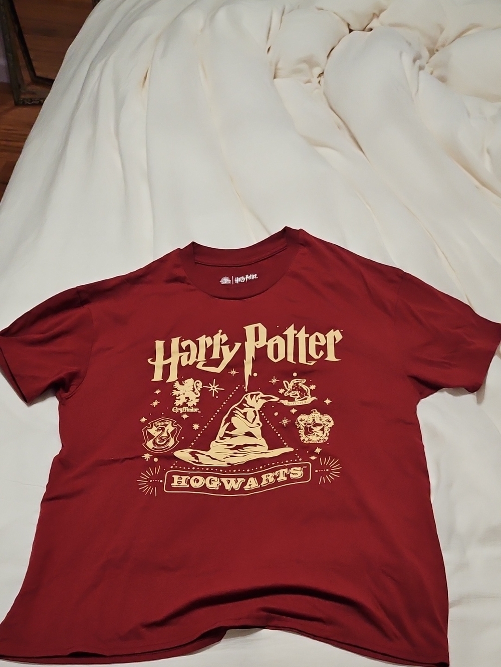 Warner Bros. Harry Potter Maroon Tee with Gold Crest